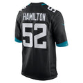Tlead J.Jaguars #52 DaVon Hamilton Black Game Jersey