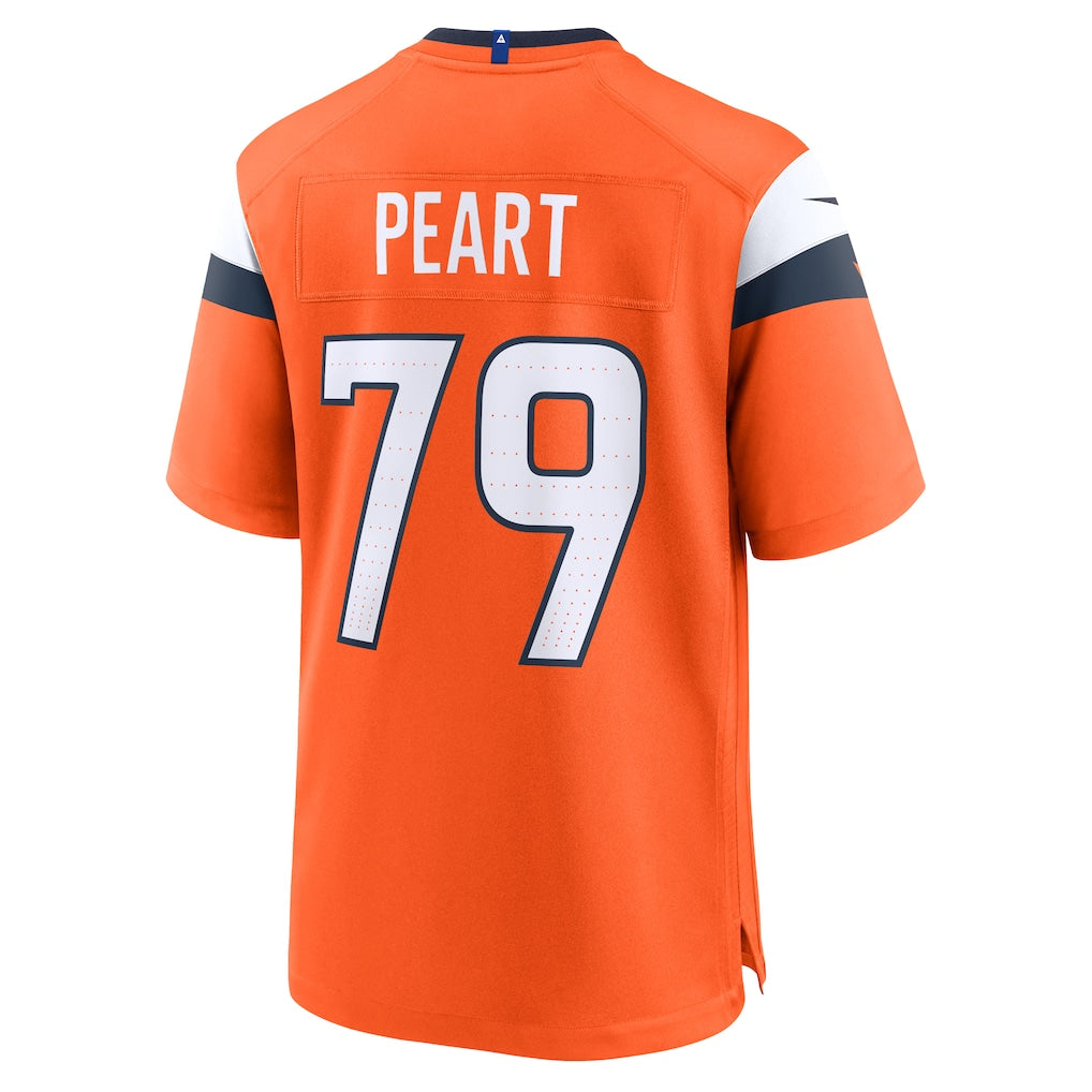 Tlead D.Broncos #79 Matt Peart Orange Team Game Jersey