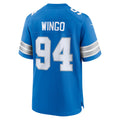 Tlead D.Lions #94 Mekhi Wingo Blue Team Game Jersey