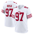 Tlead SF.49ers #97 Nick Bosa Player White Game Stitched Jerseys