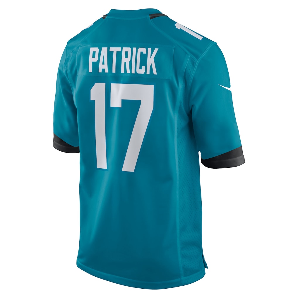 Tlead J.Jaguars #17 Tim Patrick Teal Team Game Jersey
