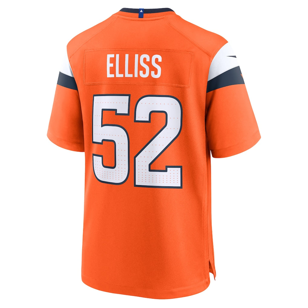 Tlead D.Broncos #52 Jonah Elliss Orange Team Game Jersey