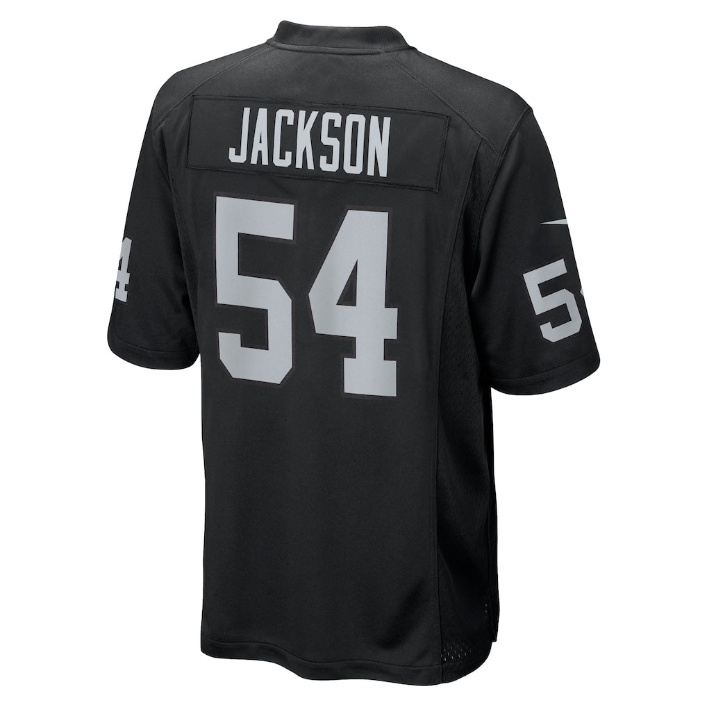 Tlead LV.Raiders #54 Brennan Jackson Black Team Game Jersey