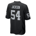 Tlead LV.Raiders #54 Brennan Jackson Black Team Game Jersey