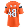 Tlead D.Broncos #48 Mitchell Fraboni Orange Team Game Jersey
