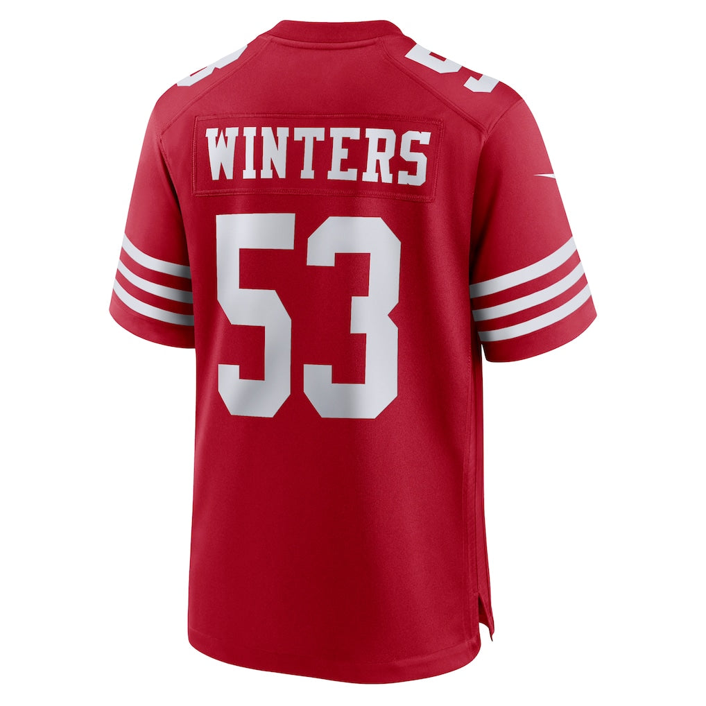 Tlead SF.49ers #53 Dee Winters Scarlet Team Game Jersey