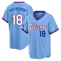 Tlead A.Braves #18 Mike Yastrzemski player Blue Limited Powder 2026 City Connect Stadium Stitched Jerseys