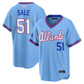 Tlead A.Braves #51 Chris Sale Player Powder Blue 2026 City Connect T shirt Stitched Jerseys