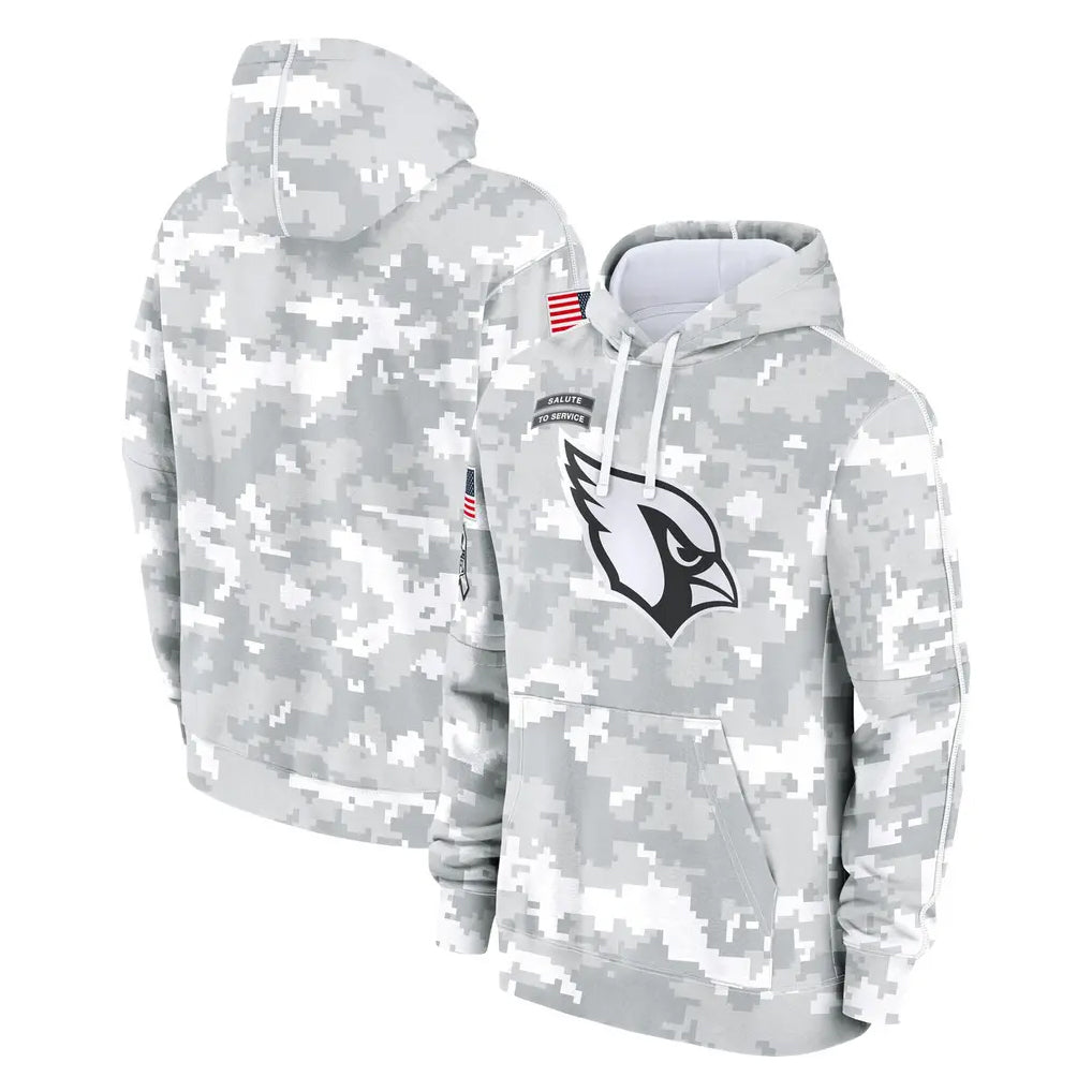 Tlead A.Cardinals Arctic Camo Salute to Service Limited Hoodie Blank Player Stitched Jerseys