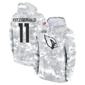 Tlead A.Cardinals #11 Larry Fitzgerald Player Arctic Camo Salute to Service Limited Hoodie Stitched Jerseys