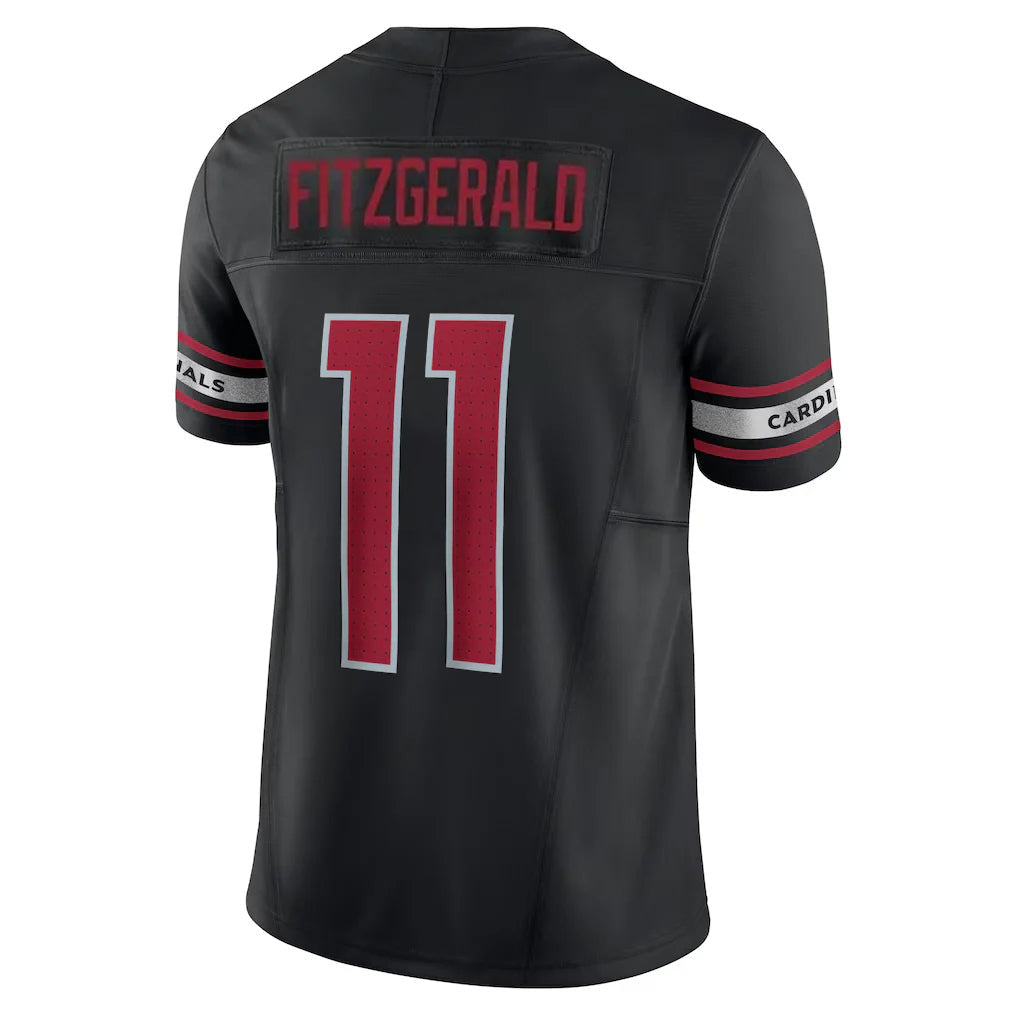 Tlead A.Cardinals #11 Larry Fitzgerald Player Black Vapor F.U.S.E. Limited Home Game Stitched Jerseys