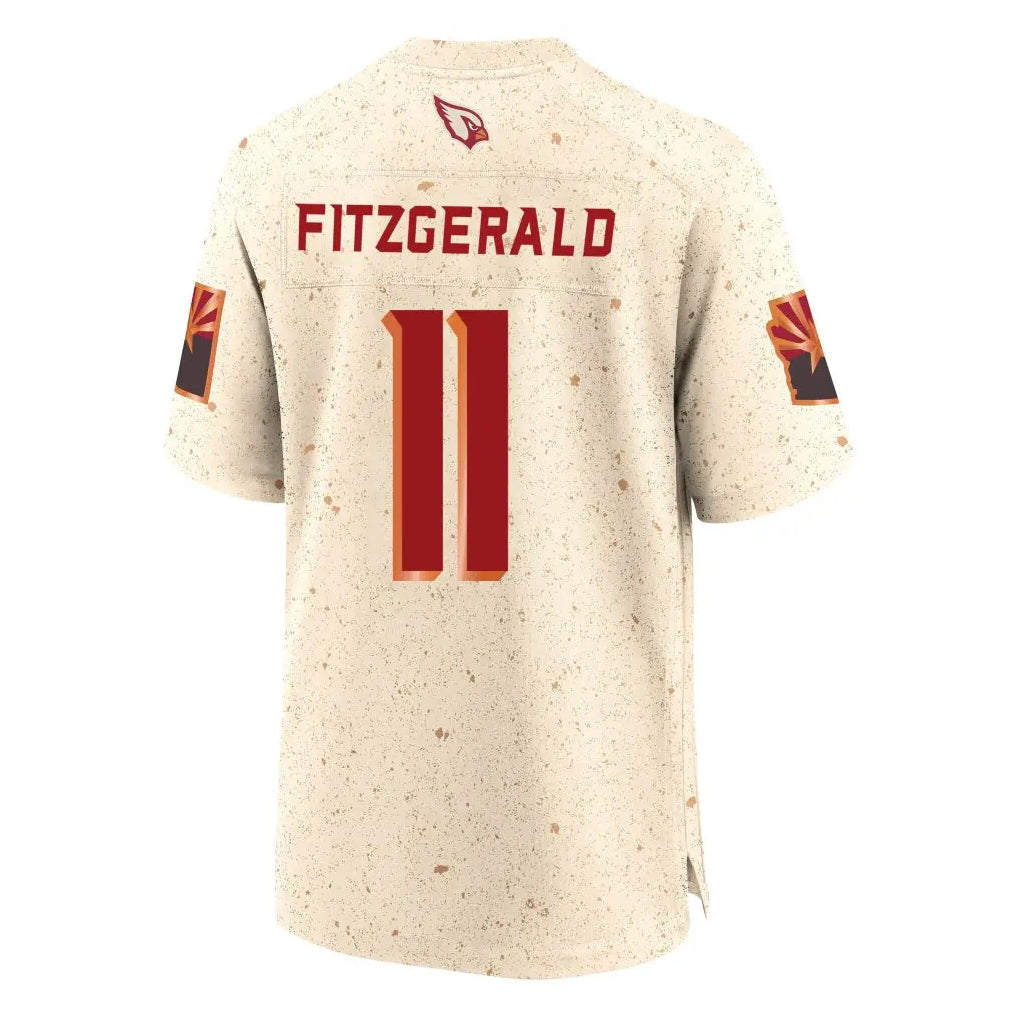 Tlead A.Cardinals #11 Larry Fitzgerald Player Cream Rivalries Collection Game Stitched Jerseys
