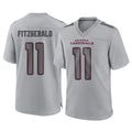 Tlead A.Cardinals #11 Larry Fitzgerald Player Gray Fashion Home Game Stitched Jerseys