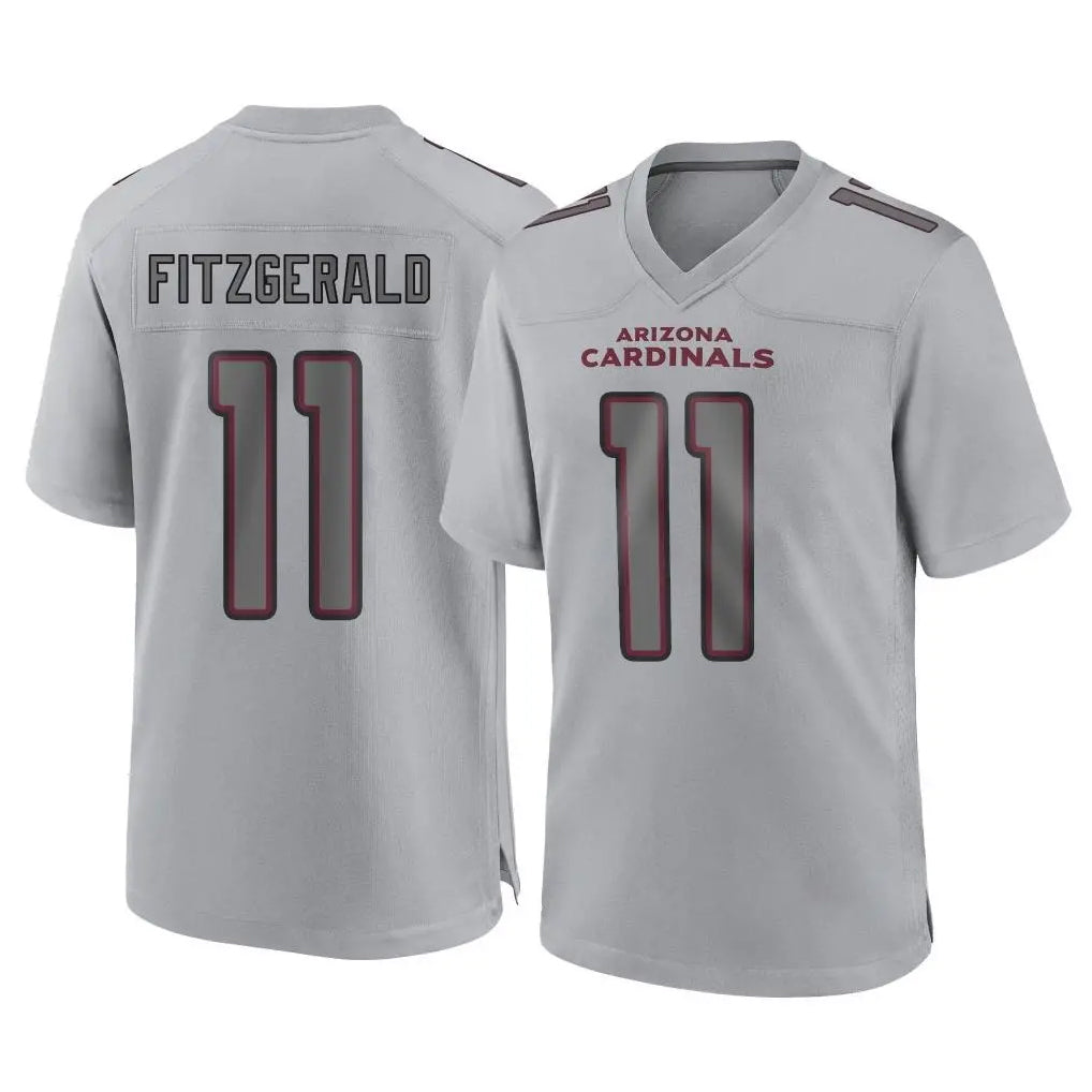 Tlead A.Cardinals #11 Larry Fitzgerald Player Gray Fashion Home Game Stitched Jerseys