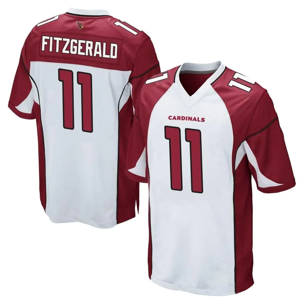 Tlead A.Cardinals #11 Larry Fitzgerald Player White Cardinal Home Game Stitched Jerseys