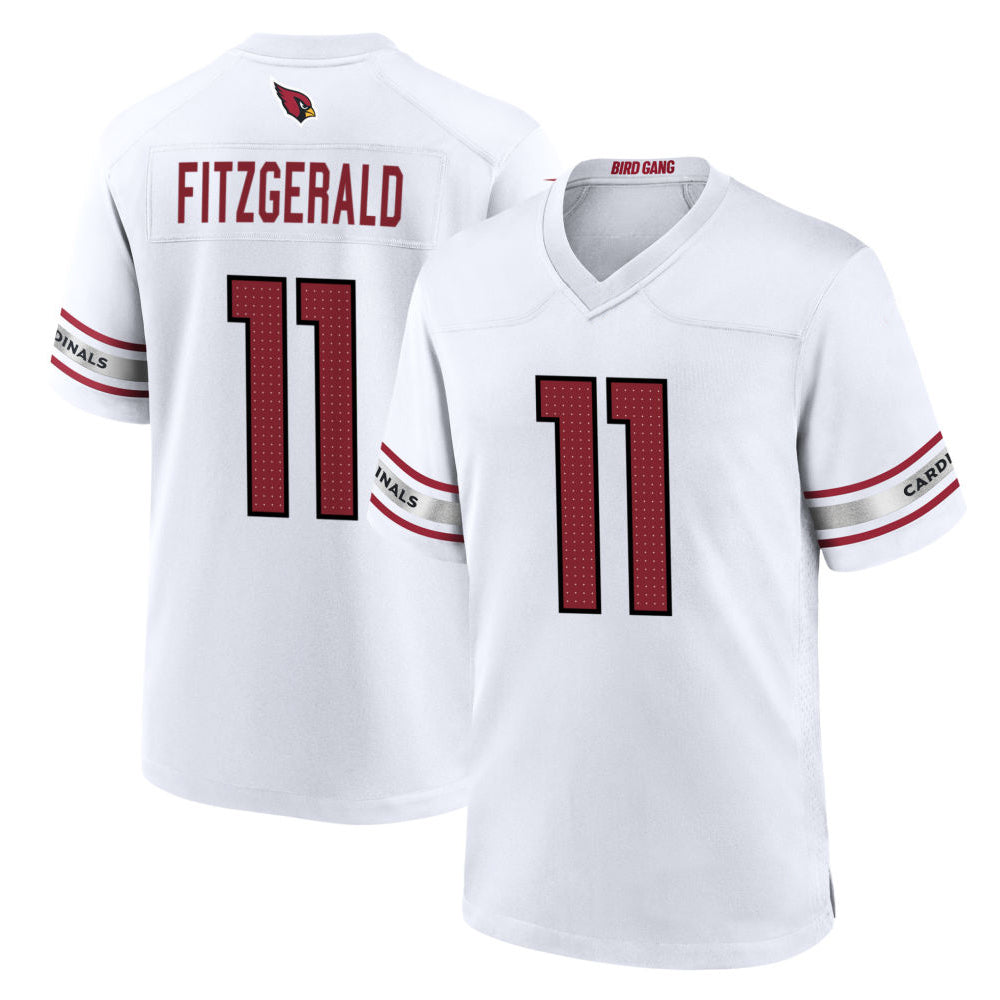 Tlead A.Cardinals #11 Larry Fitzgerald Player White Home Game Stitched Jerseys