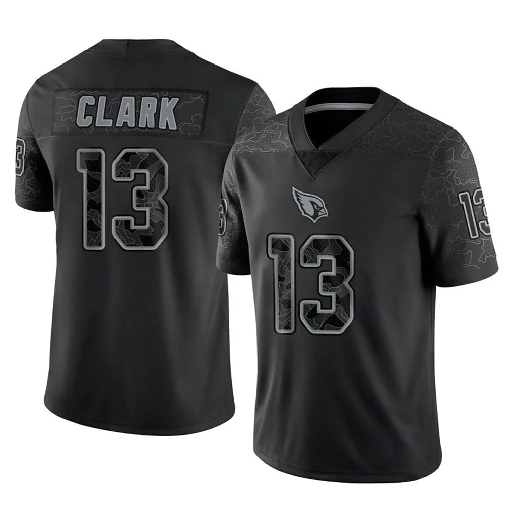Tlead A.Cardinals #13 Kei'Trel Clark Player Black RFLCTV Limited Home Game Stitched Jerseys