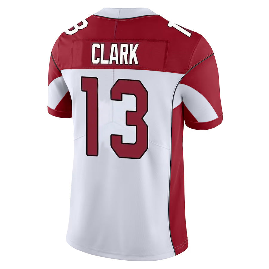 Tlead A.Cardinals #13 Kei'Trel Clark Player White Vapor Limited Home Game  Stitched Jerseys