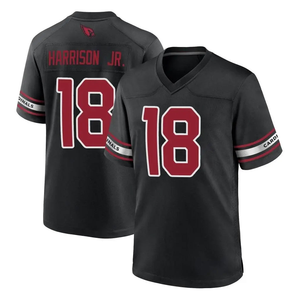 Tlead A.Cardinals #18 Marvin Harrison Jr. Player Black Alternate Game Stitched Jerseys