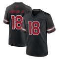 Tlead A.Cardinals #18 Marvin Harrison Jr. Player Black Alternate Game Stitched Jerseys