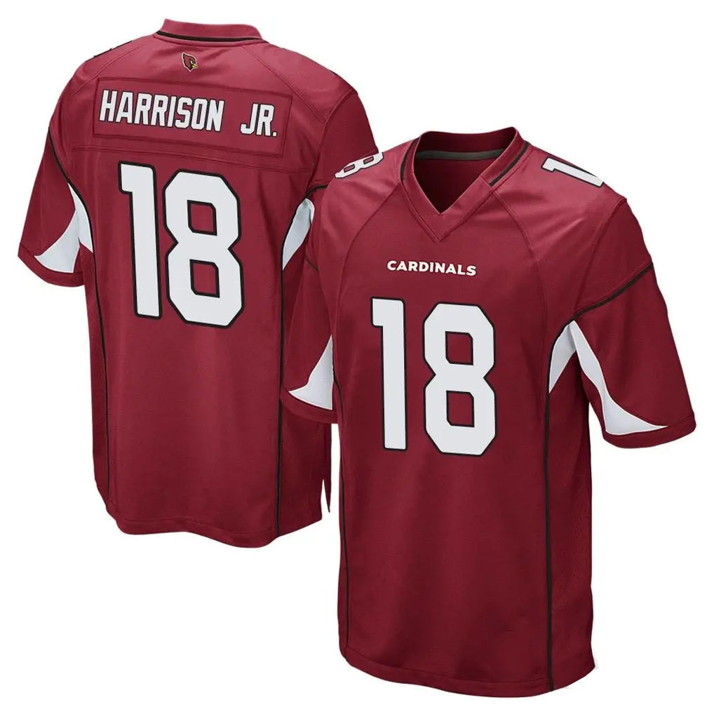 Tlead A.Cardinals #18 Marvin Harrison Jr. Player Cardinal Home Game Stitched Jerseys