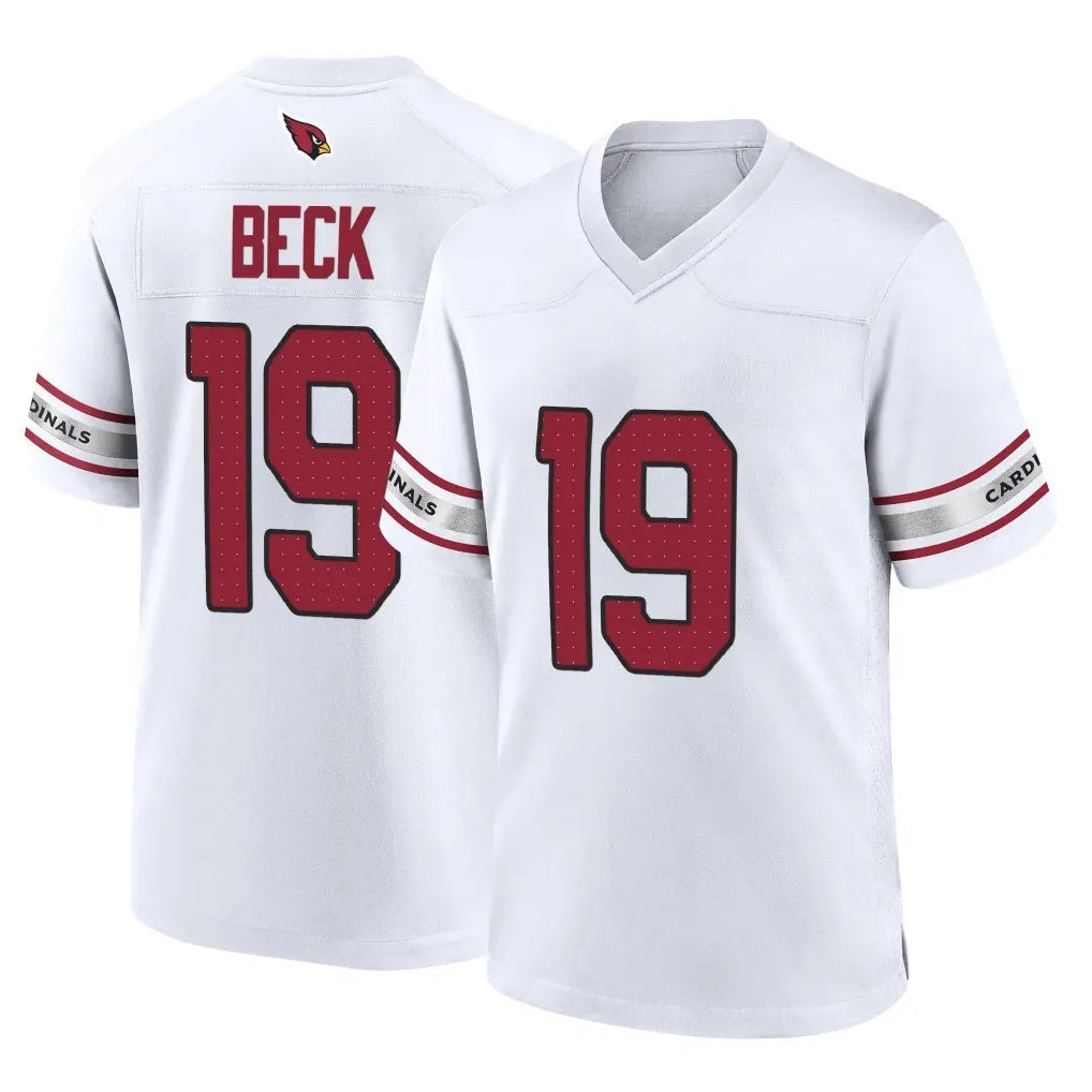 Tlead A.Cardinals #19 Carson Beck Player White Home Game Stitched Jerseys