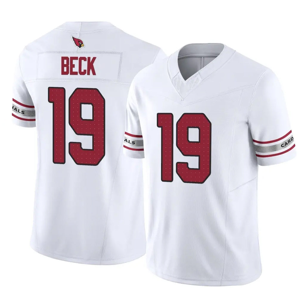 Tlead A.Cardinals #19 Carson Beck Player White Vapor F.U.S.E. Limited Home Game Stitched Jerseys