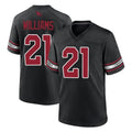 Tlead A.Cardinals #21 Garrett Williams Player Black Game Home Stitched Jerseys
