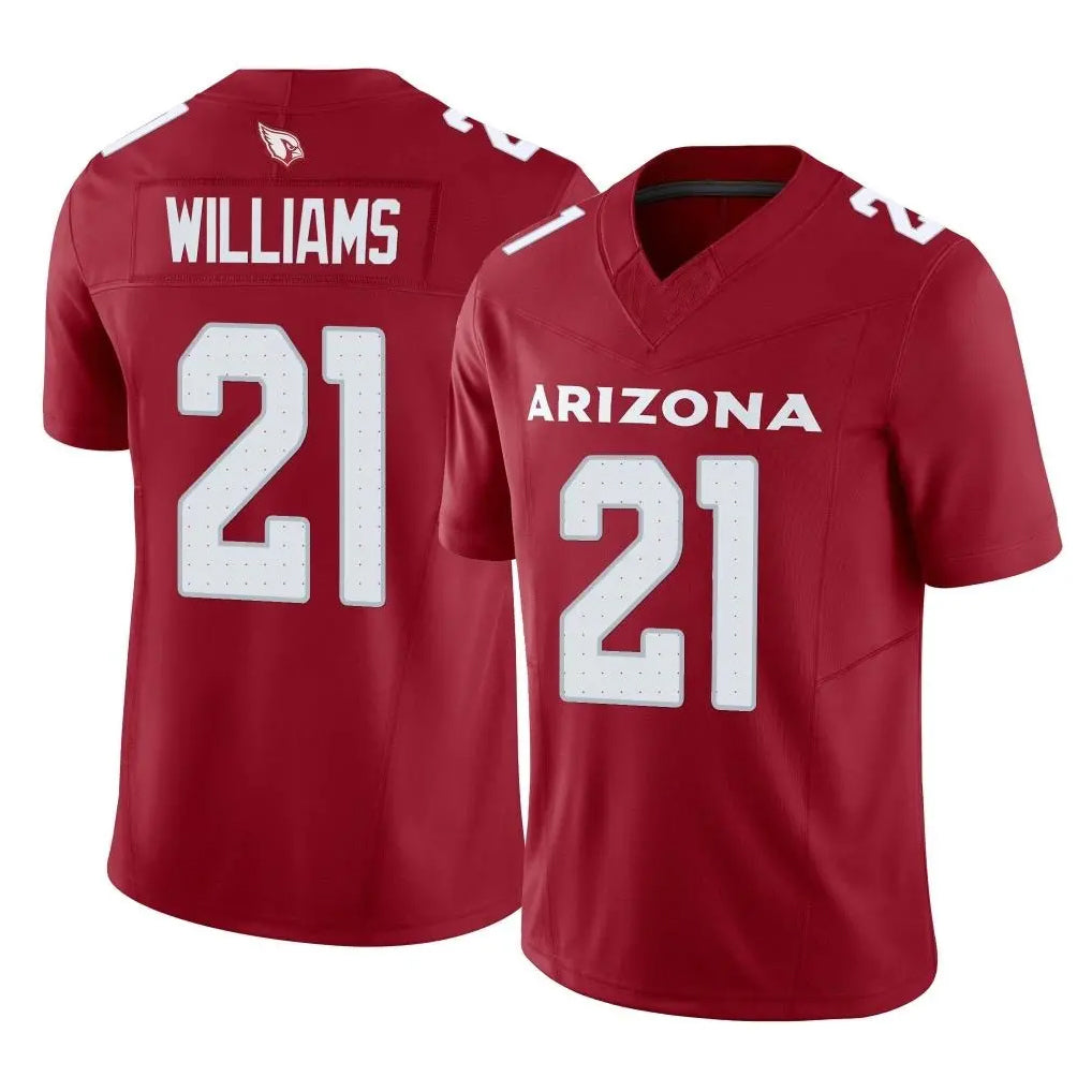 Tlead A.Cardinals #21 Garrett Williams Player Cardinal Vapor F.U.S.E. Limited Home Game Stitched Jerseys