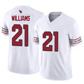 Tlead A.Cardinals #21 Garrett Williams Player White Game Home Stitched Jerseys