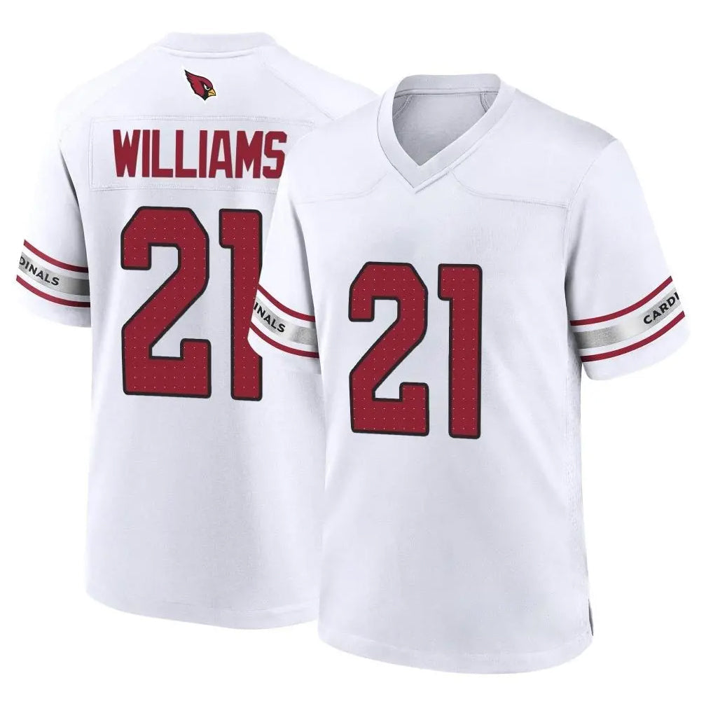 Tlead A.Cardinals #21 Garrett Williams Player White Home Game Stitched Jerseys
