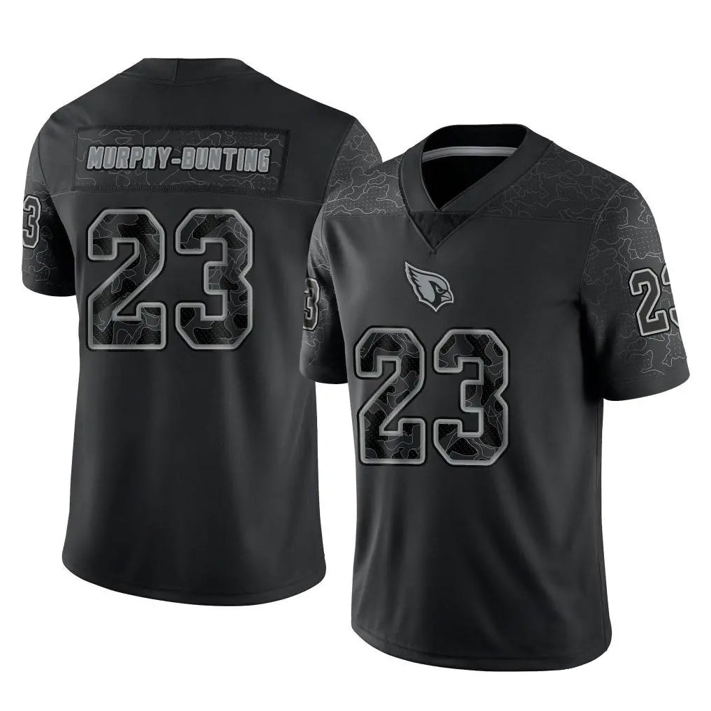 Tlead A.Cardinals #23 Sean Murphy-Bunting Player Black RFLCTV Limited Home Game Stitched Jerseys