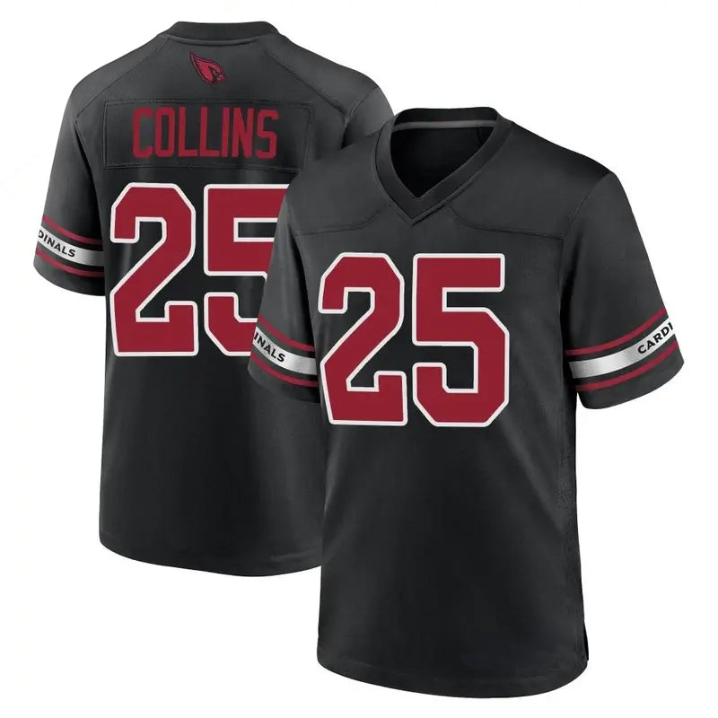 Tlead A.Cardinals #25 Zaven Collins Player Black Game Home Stitched Jerseys