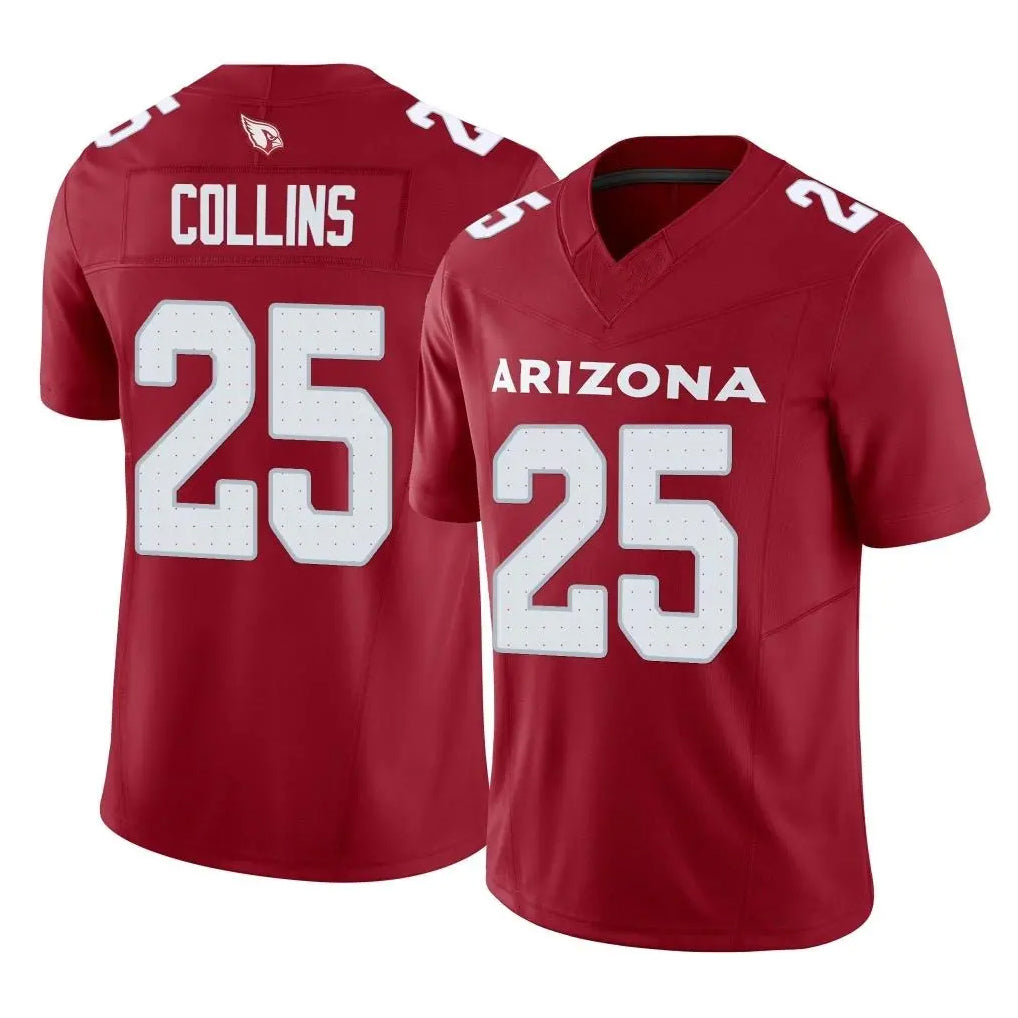 Tlead A.Cardinals #25 Zaven Collins Player Cardinal Vapor F.U.S.E. Limited Home Game Stitched Jerseys
