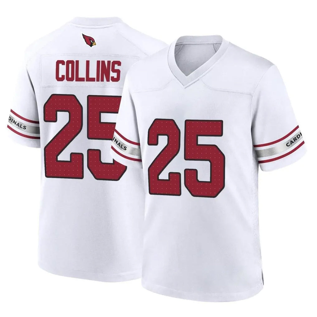 Tlead A.Cardinals #25 Zaven Collins Player White Home Game Stitched Jerseys
