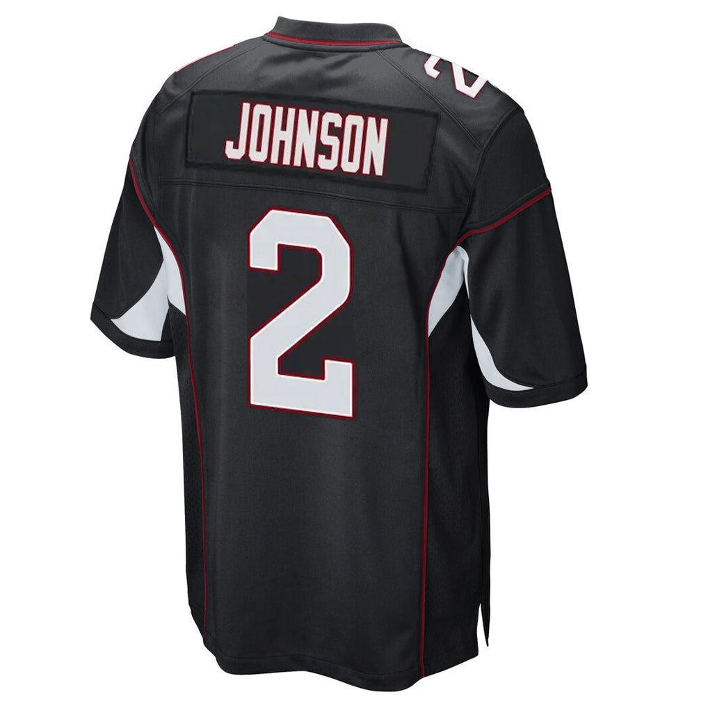 Tlead A.Cardinals #2 Will Johnson Player Black Home Game Stitched Jerseys