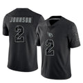Tlead A.Cardinals #2 Will Johnson Player Black RFLCTV Limited Home Game Stitched Jerseys