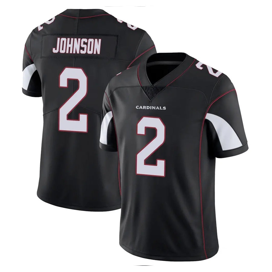 Tlead A.Cardinals #2 Will Johnson Player Black Vapor Limited Home Game Stitched Jerseys
