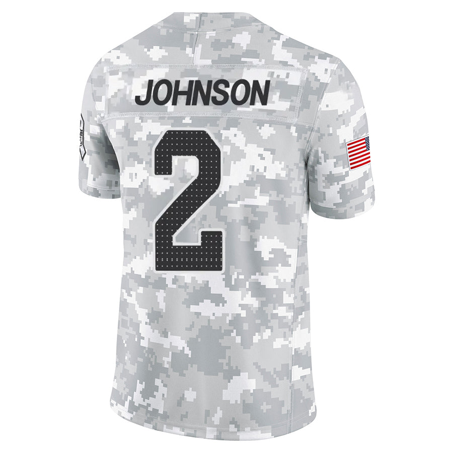 Tlead A.Cardinals #2 Will Johnson Player Camo Salute to Service Limited Home Stitched Jerseys