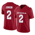 Tlead A.Cardinals #2 Will Johnson Player Cardinal Vapor F.U.S.E. Limited Home Game Stitched Jerseys