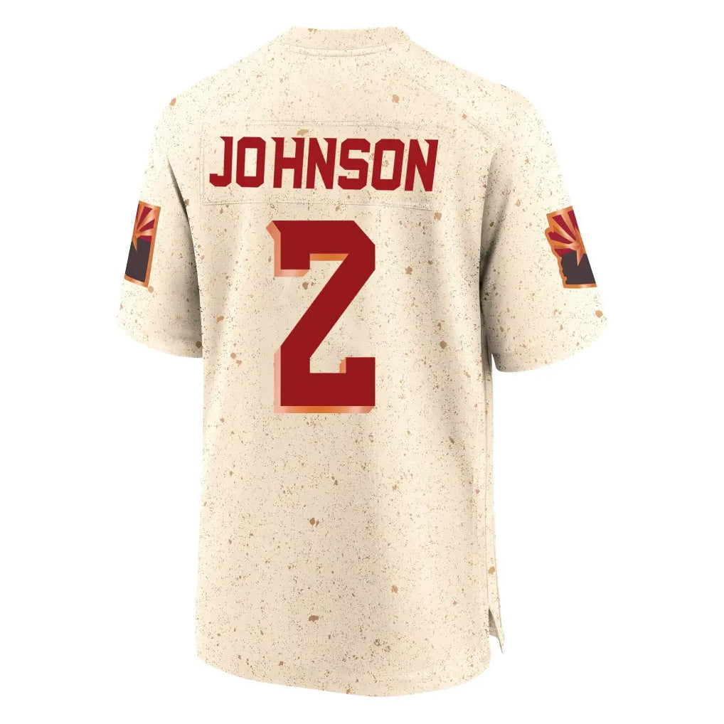 Tlead A.Cardinals #2 Will Johnson Player Cream Rivalries Collection Game Stitched Jerseys
