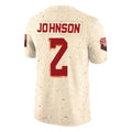 Tlead A.Cardinals #2 Will Johnson Player Cream Rivalries Collection Vapor Limited Home Game Stitched Jerseys