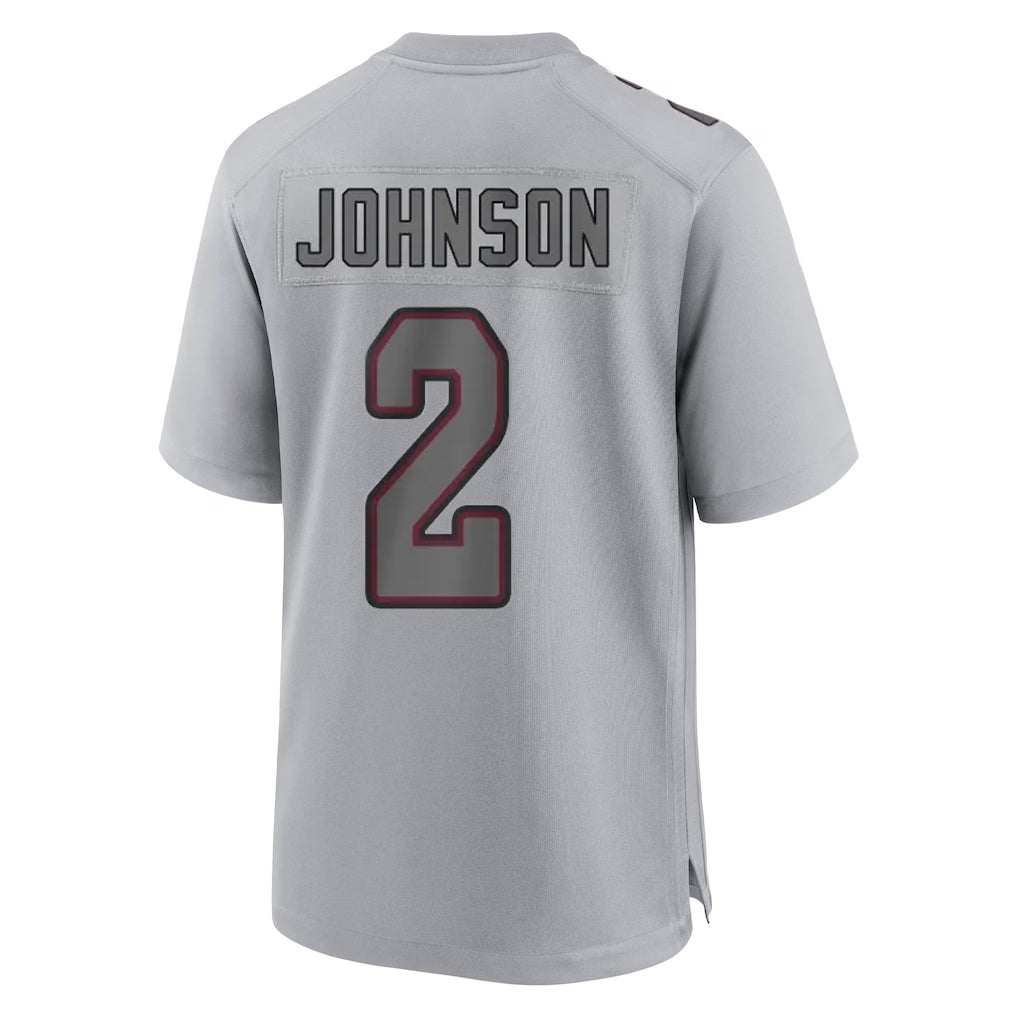Tlead A.Cardinals #2 Will Johnson Player Gray Fashion Home Game Stitched Jerseys
