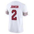 Tlead A.Cardinals #2 Will Johnson Player White Vapor F.U.S.E. Limited Home Game Stitched Jerseys