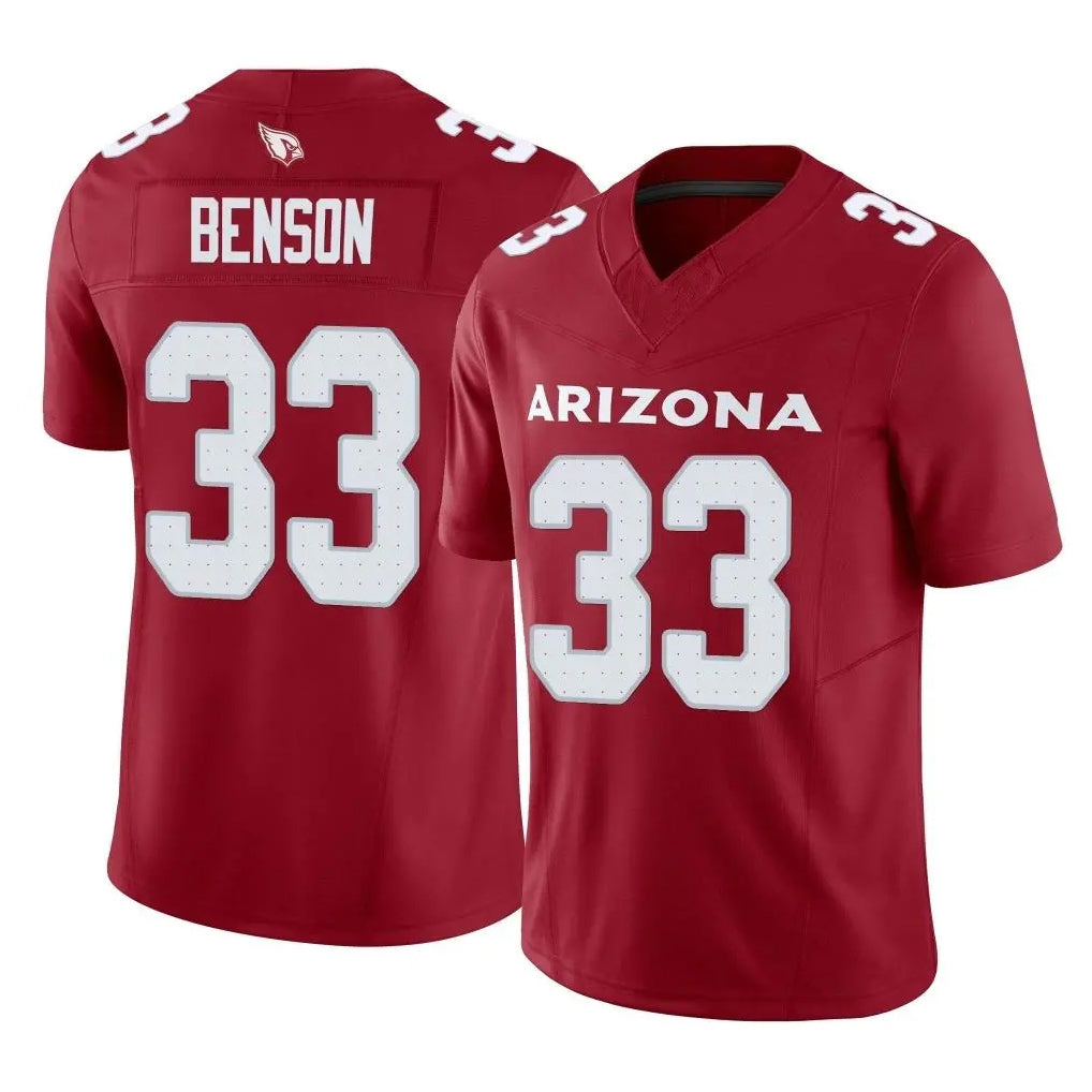 Tlead A.Cardinals #33 Trey Benson Player Cardinal Vapor F.U.S.E. Limited Home Game Stitched Jerseys