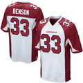 Tlead A.Cardinals #33 Trey Benson Player White Home Game Stitched Jerseys