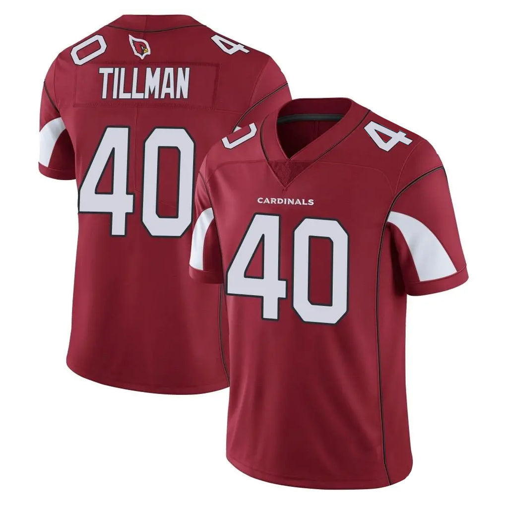 Tlead A.Cardinals #40 Pat Tillman Player Cardinal Vapor Limited Home Game  Stitched Jerseys