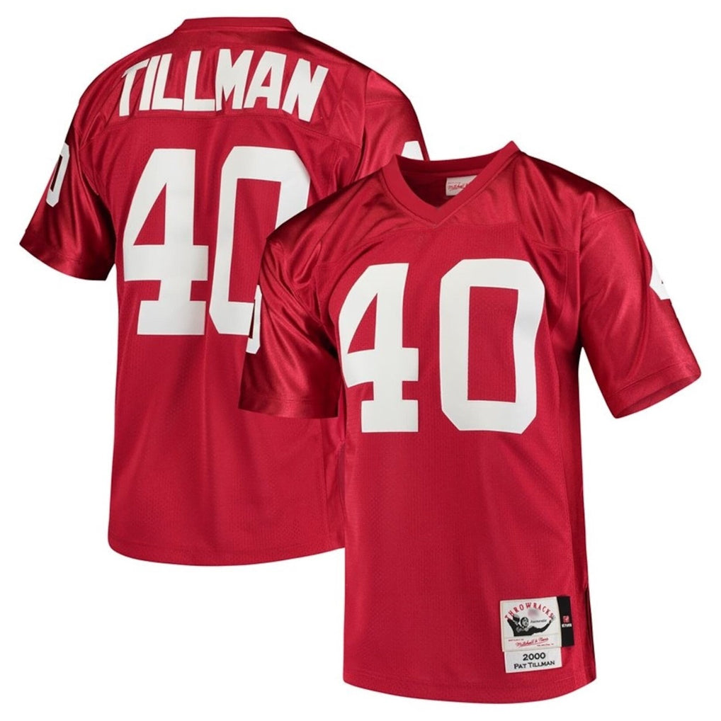 Tlead A.Cardinals #40 Pat Tillman Player Red Mitchell & Ness Cardinal Legacy Replica Stitched Jerseys