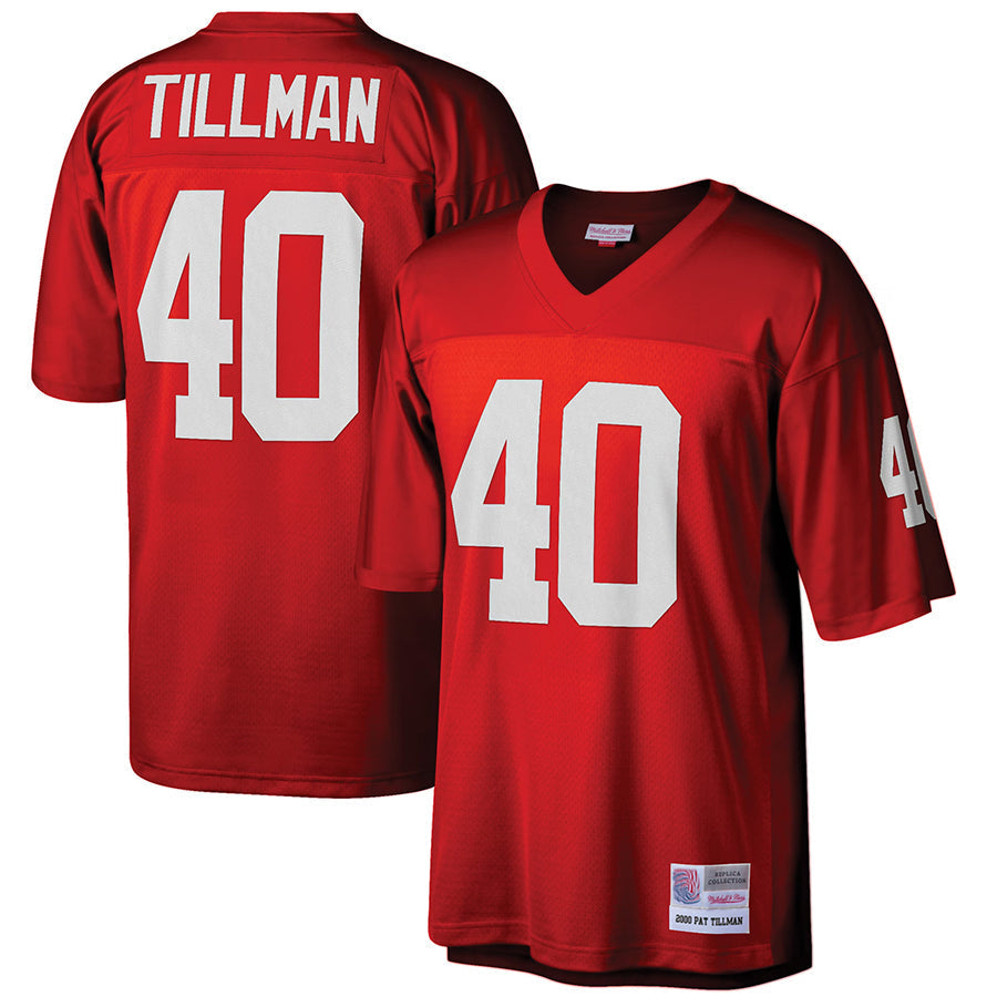 Tlead A.Cardinals #40 Pat Tillman Player Mitchell & Ness Cardinal Legacy Replica Stitched Jerseys