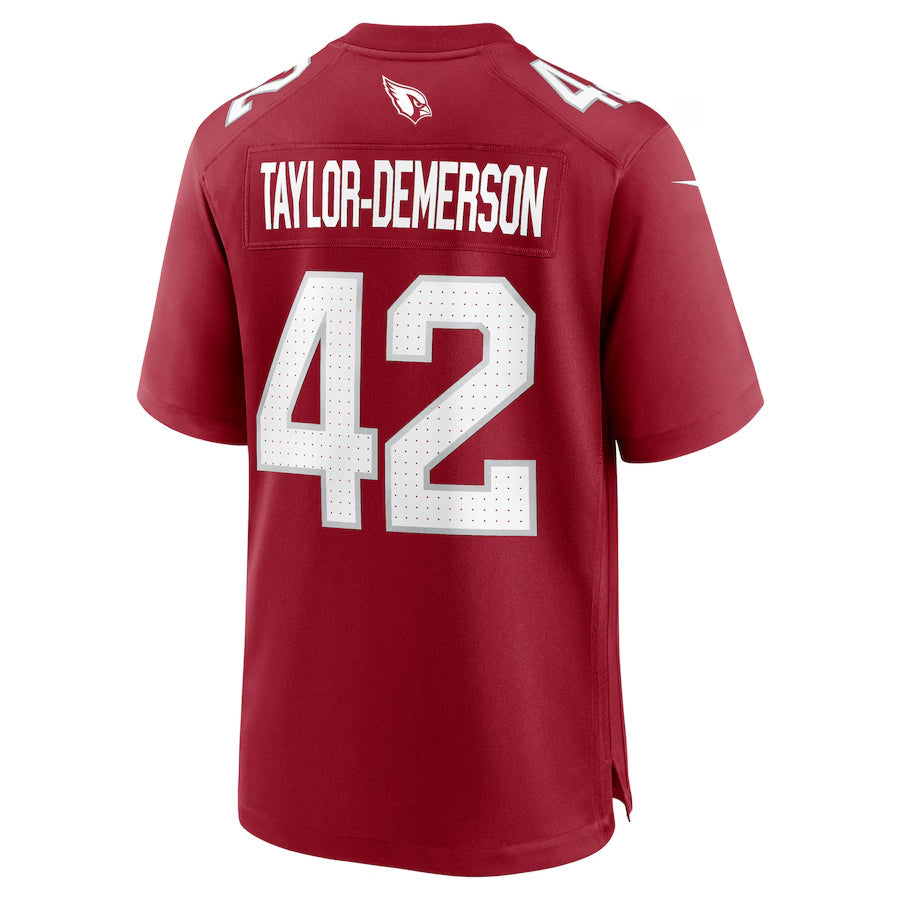 Tlead A.Cardinals #42 Dadrion Taylor-Demerson Player Cardinal Home Game Stitched Jerseys